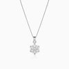Sparkling Snowflake Pendant in 925 Silver